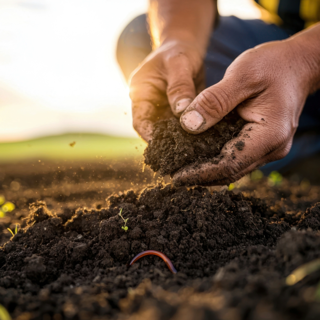 healthy soils are teeming with life